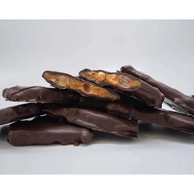 Vegan Chocolate Covered Nut Brittle