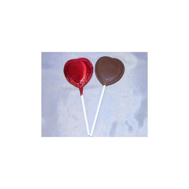 Scalloped edge heart lollipop