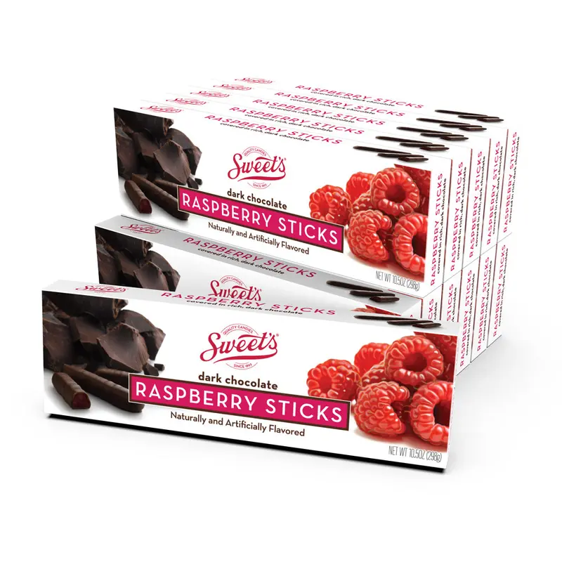 Dark Chocolate Raspberry Sticks