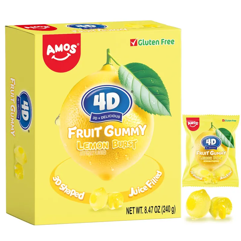 4D Fruit Gummy -Lemon Burst Juice Filled