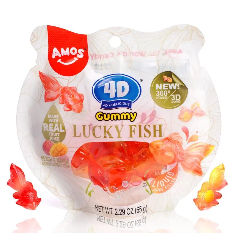 4D Lucky Fish Gummy - 65g/bag - 4 bags
