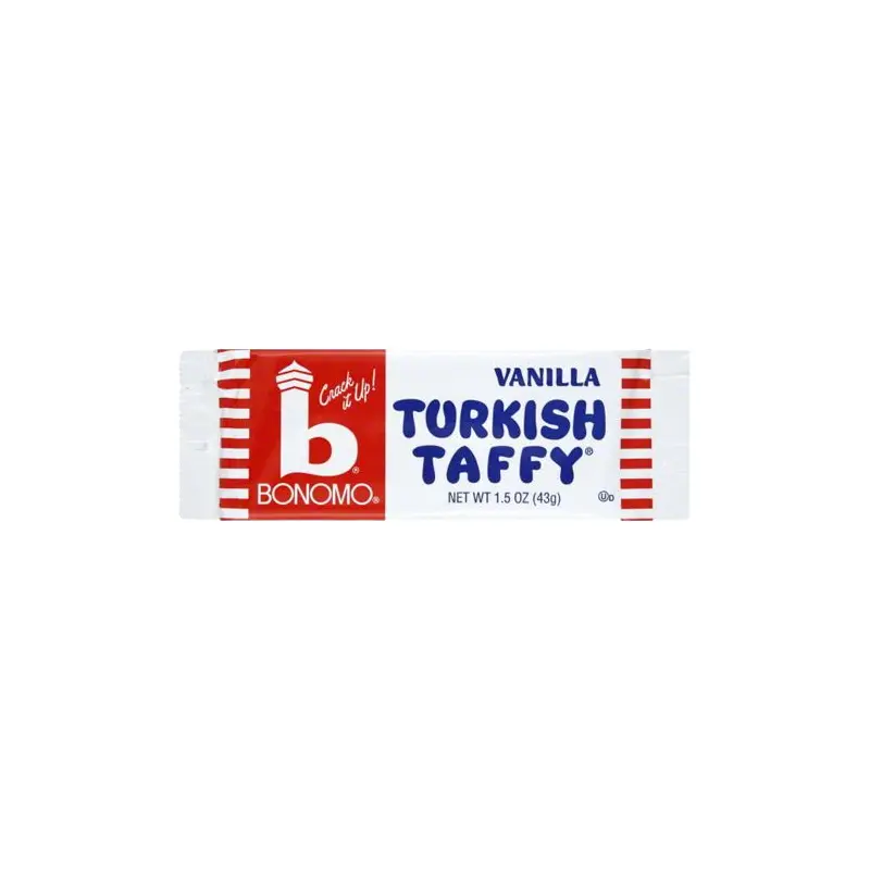 Bonomo Vanilla Turkish Taffy Candy Bar 1.5 oz.