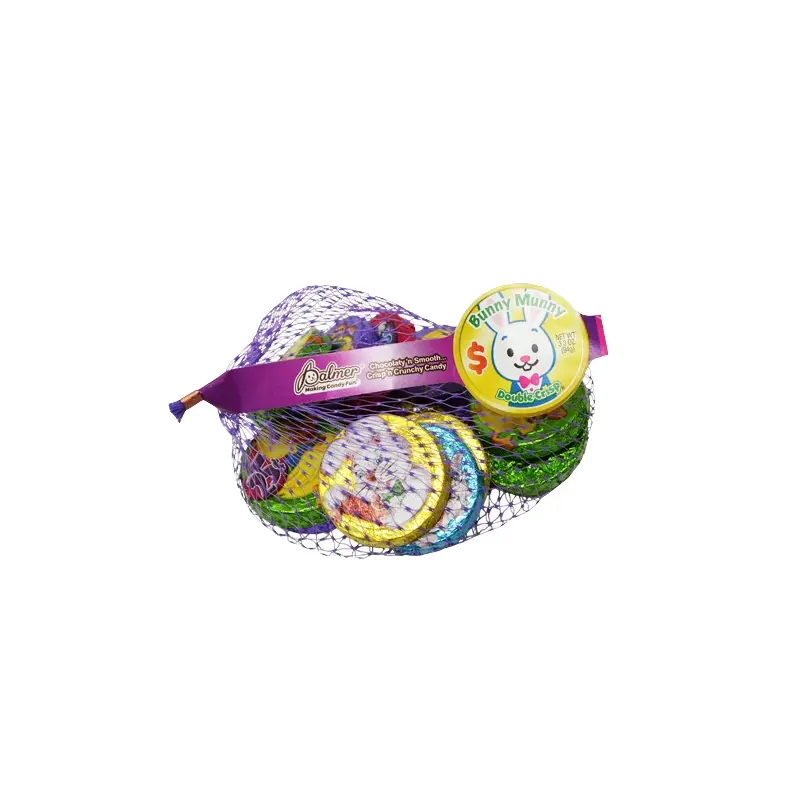 Chocolate Double Crisp Bunny Munny Coins - 3.3-oz. Mesh Bag