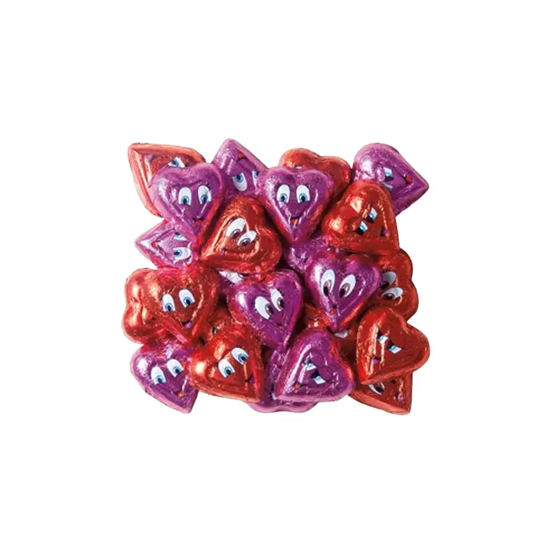Heart-Toons Solid Milk Chocolate Flavored Hearts - 3 LB Bulk Bag