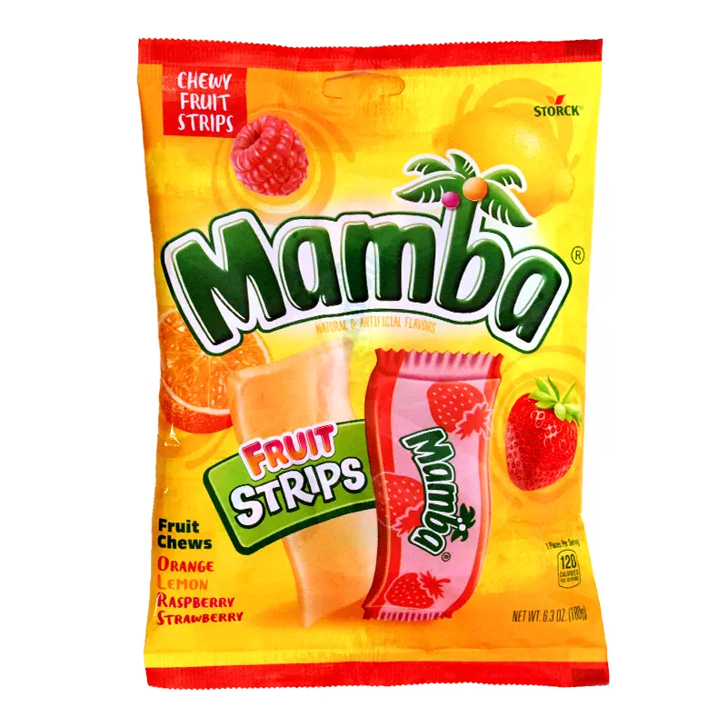 Mamba Fruit Strips Fruit Chews 6.3 oz. Bag