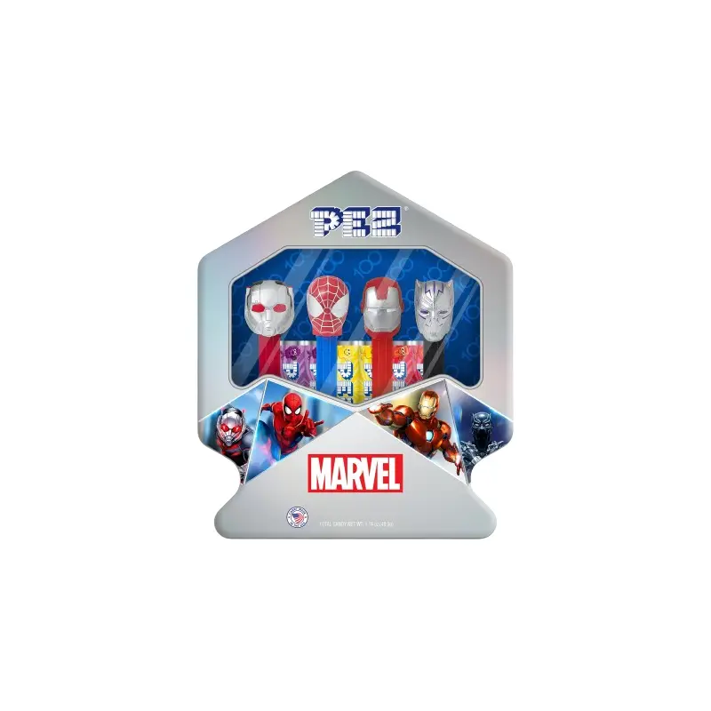 PEZ Marvel Disney 100 Years Gift Set 1.74 oz. Tin