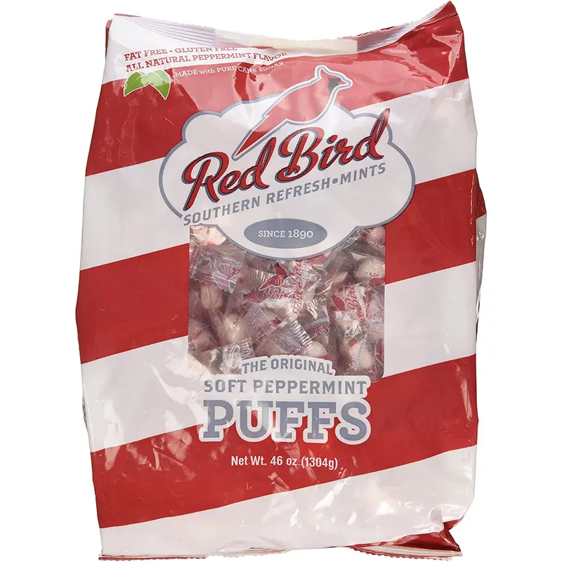 Red Bird Soft Peppermint Puffs Mints - 46-oz. Bag