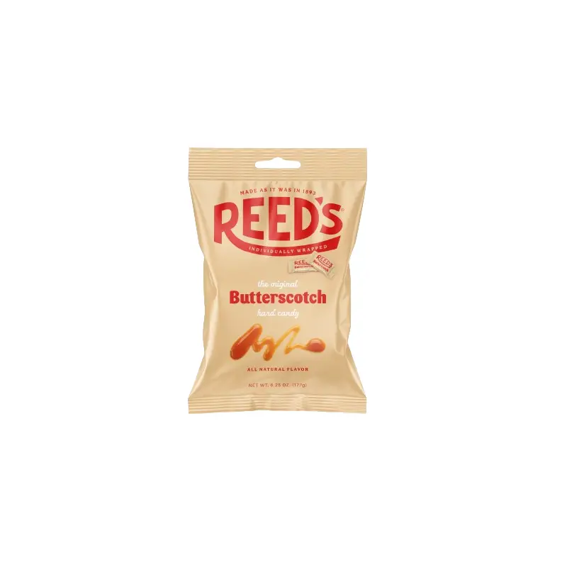 Reed's Wrapped Butterscotch Hard Candy 6.25 oz. Bag