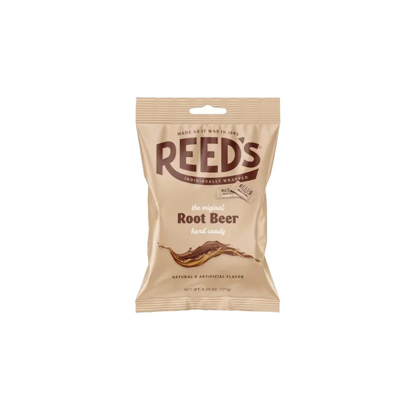 Reed's Wrapped Root Beer Hard Candy 6.25 oz. Bag