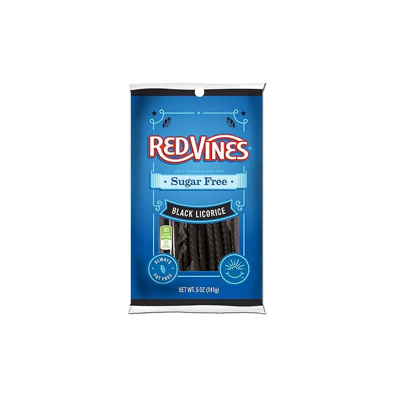 Sugar Free Red Vines Black Licorice Twists - 5-oz. Bag