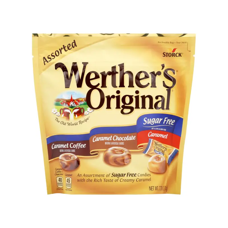 Werther's Original Sugar Free Hard Candy Assortment -  7.7-oz. Resealable Bag