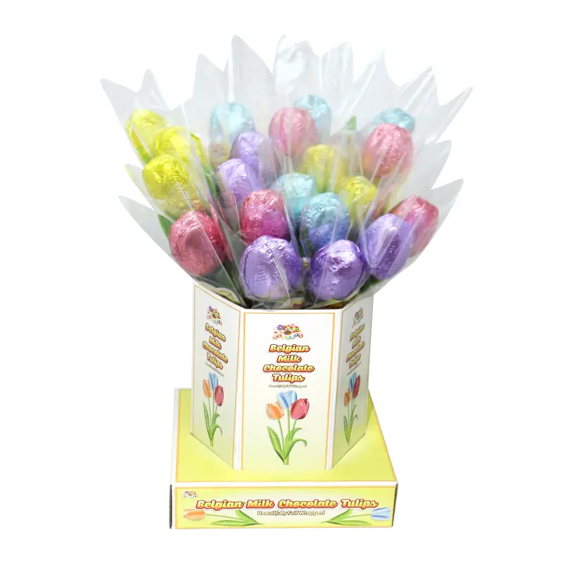 Albert's Belgian Milk Chocolate Foil Wrapped Tulip 0.53 oz.