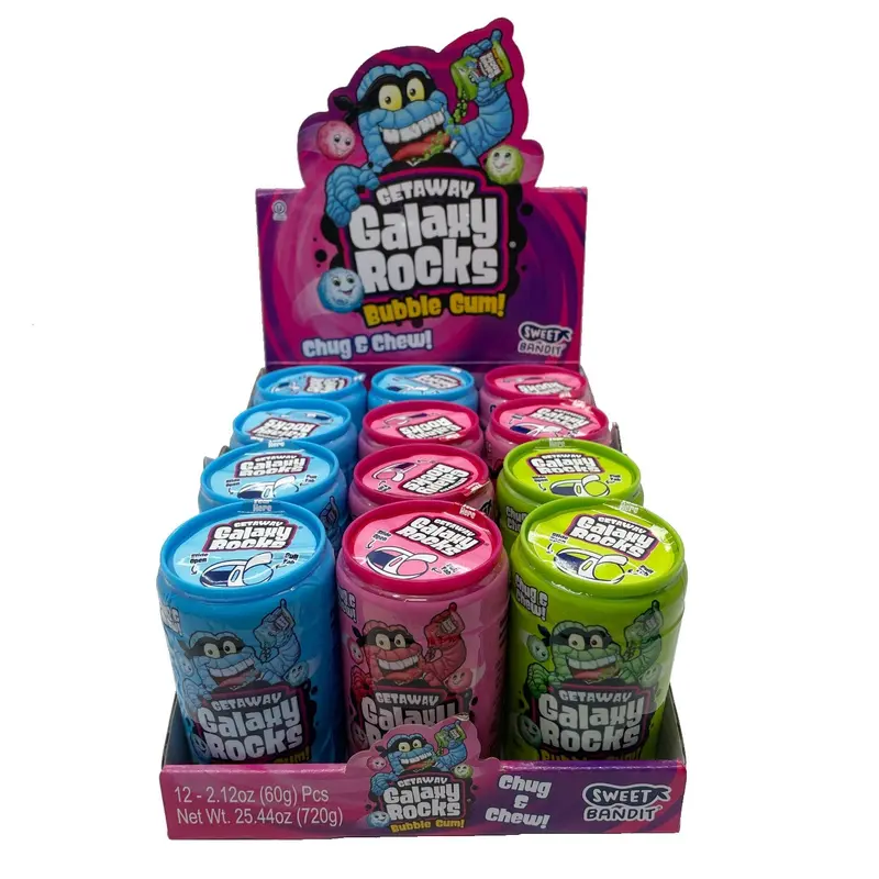 Kidsmania Getaway Galaxy Rocks Bubble Gum - 2.12 oz