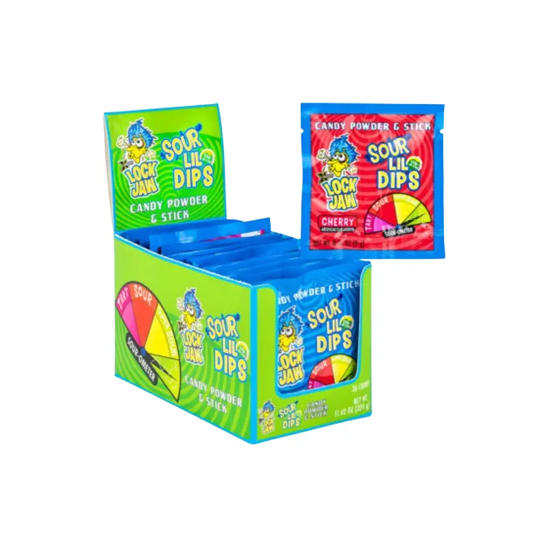 Lock Jaw Lil Dips Sour Powder Assorted Singles 0.31 oz.