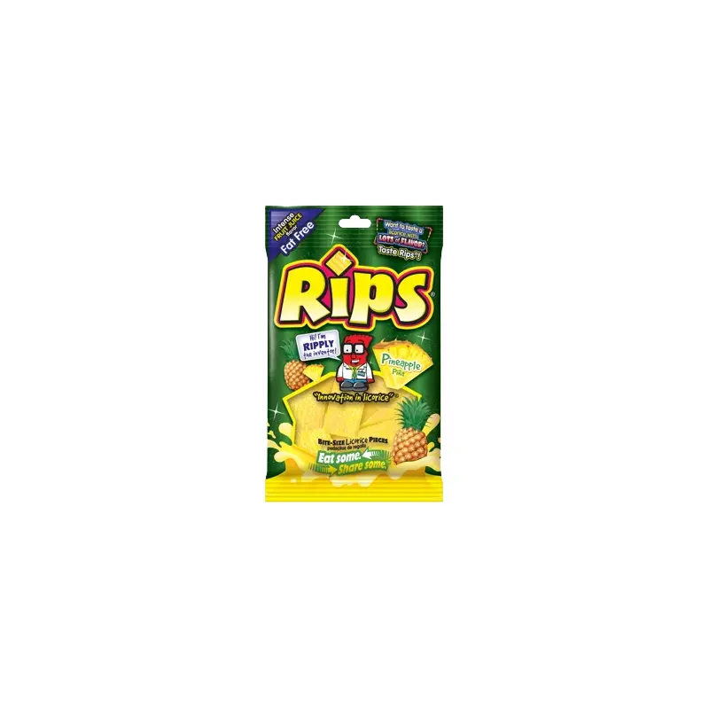 Rips Bite-Size Pineapple Pieces 4 oz. Bag