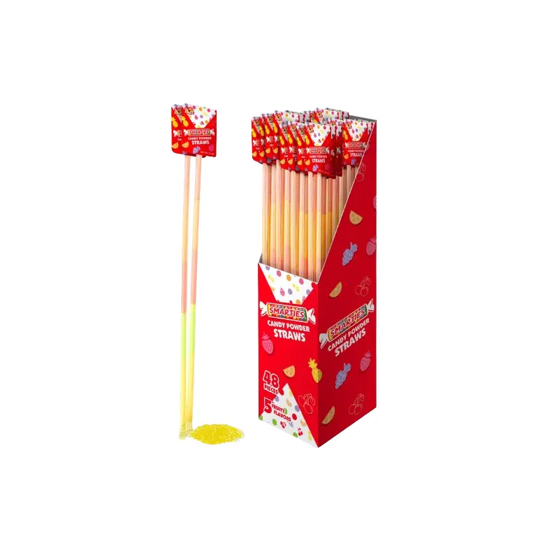 Smarties Candy Powder Straws 0.37 oz.