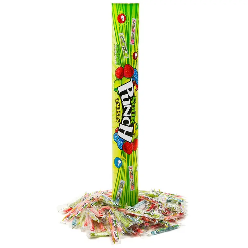 Sour Punch Twists Super Tube 24 Inches Tall