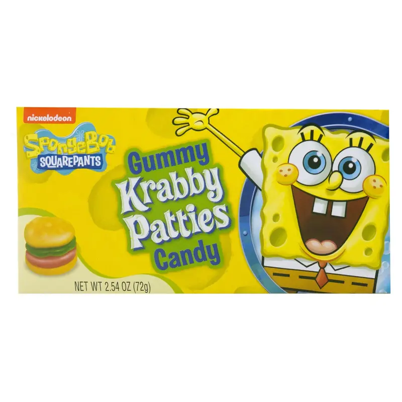SpongeBob SquarePants Gummy Krabby Patties Candy - 2.54-oz. Theater Box