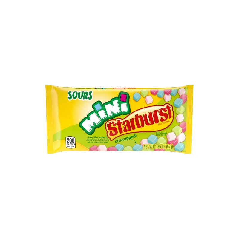 Starburst Sours Unwrapped Minis Fruit Chews - 1.85-oz. Bag