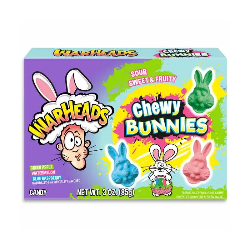 Warheads Chewy Bunnies 3 oz. Theater Box