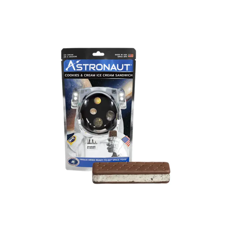 Astronaut Cookies and Cream Ice Cream Sandwich 1.1 oz. Bag
