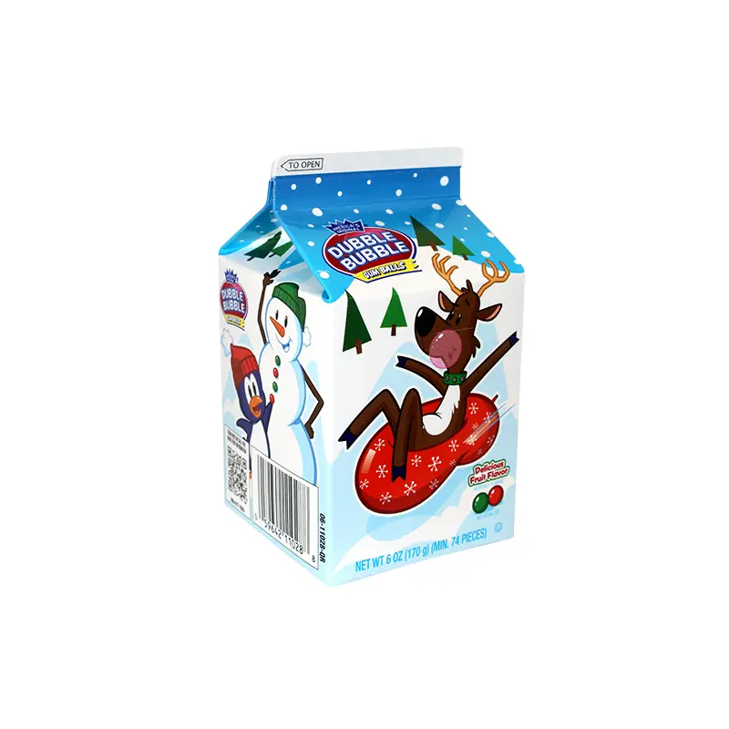 Dubble Bubble Christmas Gumball 6 oz. Carton