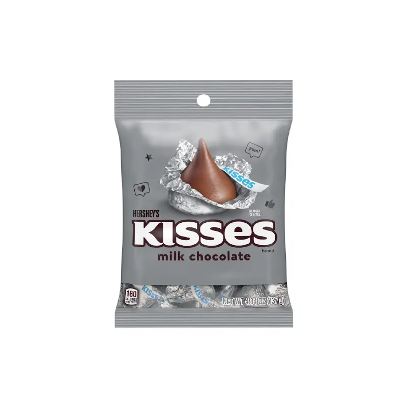 Hershey's Milk Chocolate Kisses 4.84 oz. Bag
