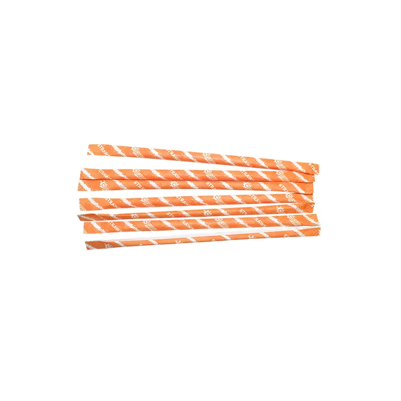 Powdered Candy Straw Orange Bulk Bag