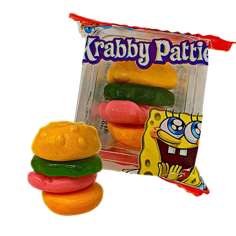 Spongebob Squarepants Krabby Patties Gummy Candy 40 count Bag
