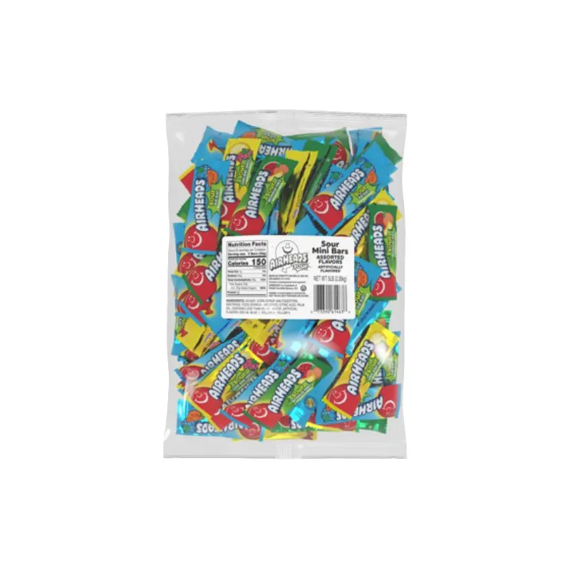 Airheads Mini Bar Assorted Sours 5 lb. Bulk Bag