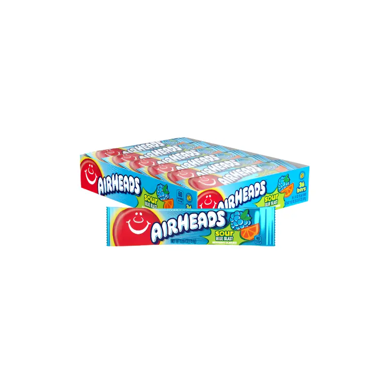 Airheads Sour Blue Blast 0.55 oz. Bar