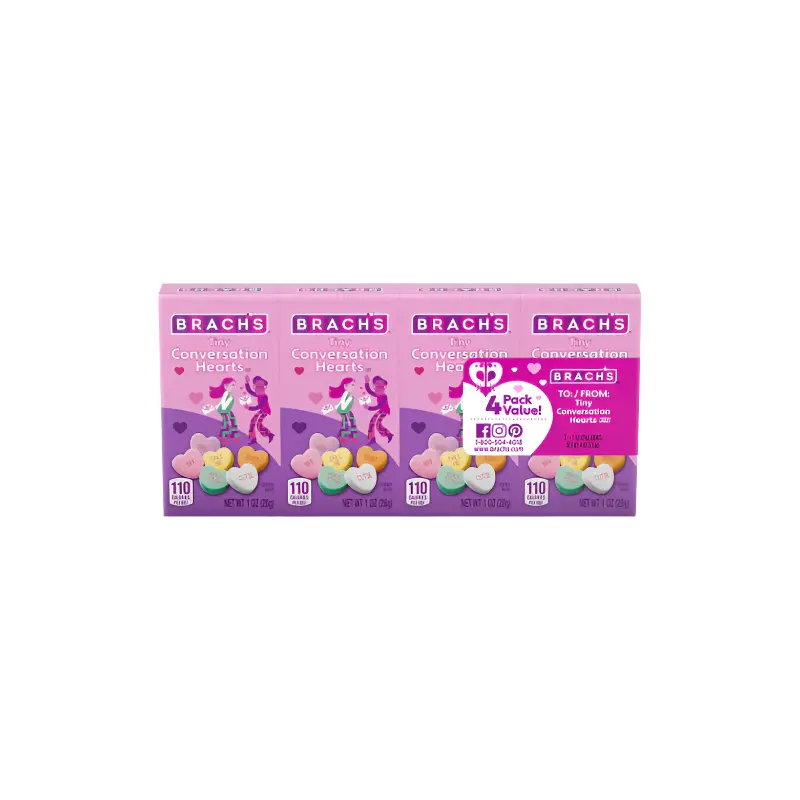 Brach's Tiny Conversation Hearts 1 oz. Box - Value Packs