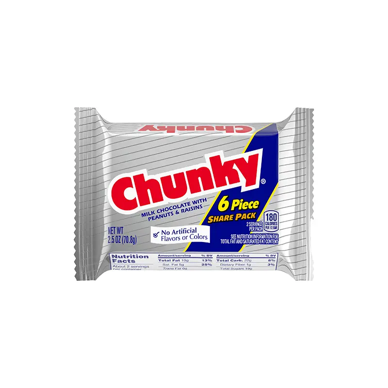 Chunky Candy Bar 6-Piece Share Pack 2.5 oz.