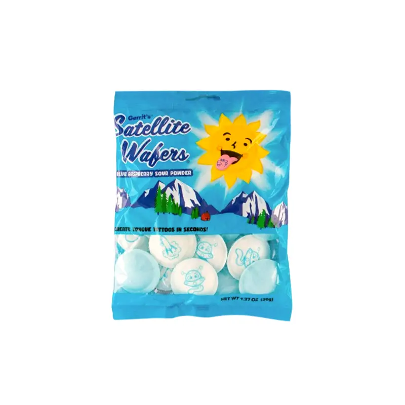 Gerrit's Blue Raspberry Satellite Wafers 1.27 oz. Bag