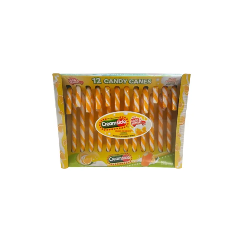 Good Humor Creamsicle Candy Canes 12 count 5.29 oz. Box