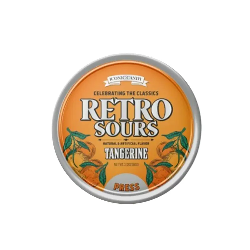 Iconic Candy Retro Sours Tangerine 2 oz Tin