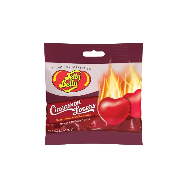 Jelly Belly Cinnamon Lovers Heart Shaped Beans 3.5 oz. Bag