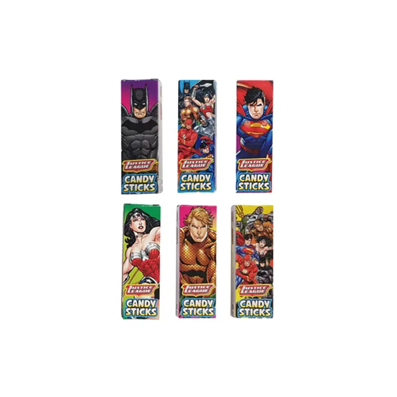 Justice League Mini Candy Stick Boxes 1 lb Bulk Bag