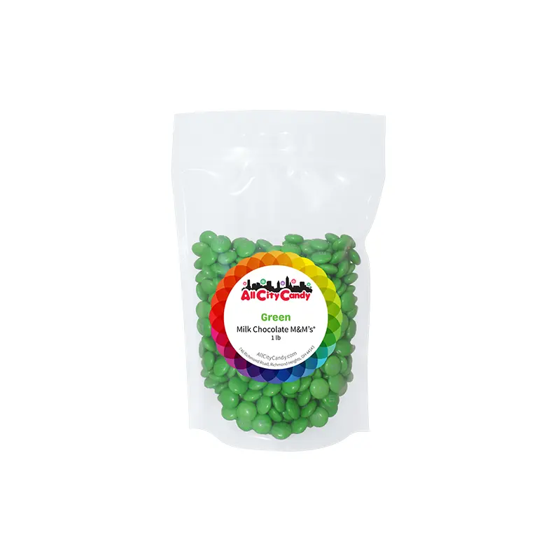 M&M Milk Chocolate Green 1 lb. Bulk Bag