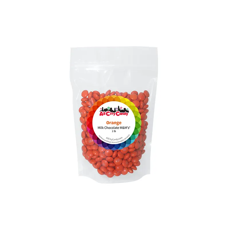 M&M Milk Chocolate Orange 1 lb. Bulk Bag