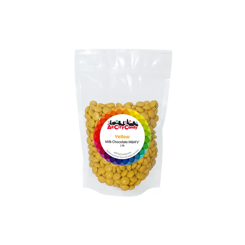 M&M Milk Chocolate Yellow 1 lb. Bulk Bag