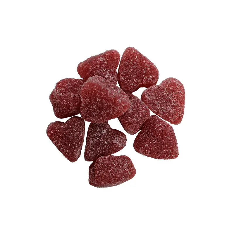 Sanded Cinnamon Jelly Hearts - Bulk Bags
