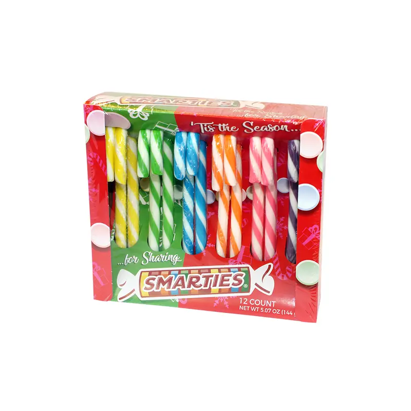 Smarties Candy Canes 12 count 5.07 oz. Box