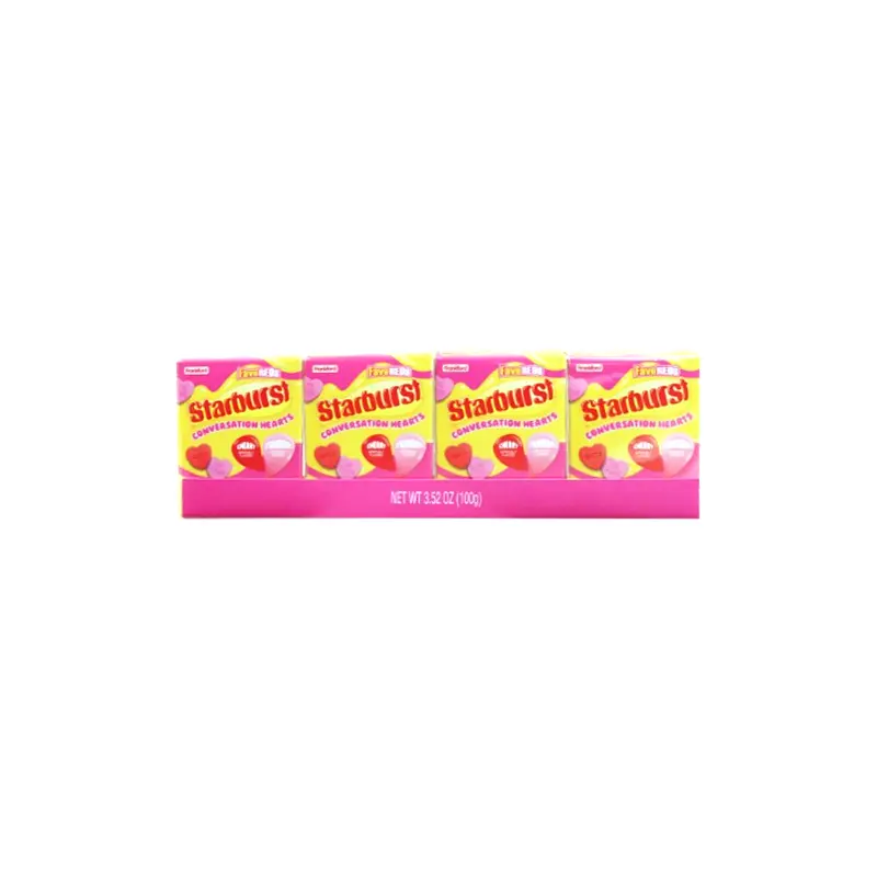 Starburst Conversation Hearts Fave Reds Pack of 4- 0.88 oz. Box