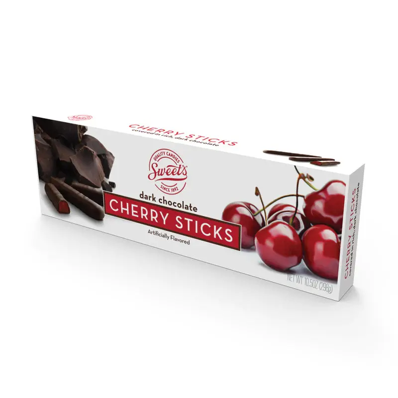 Sweet's Dark Chocolate Cherry Sticks 10.5 oz. Box