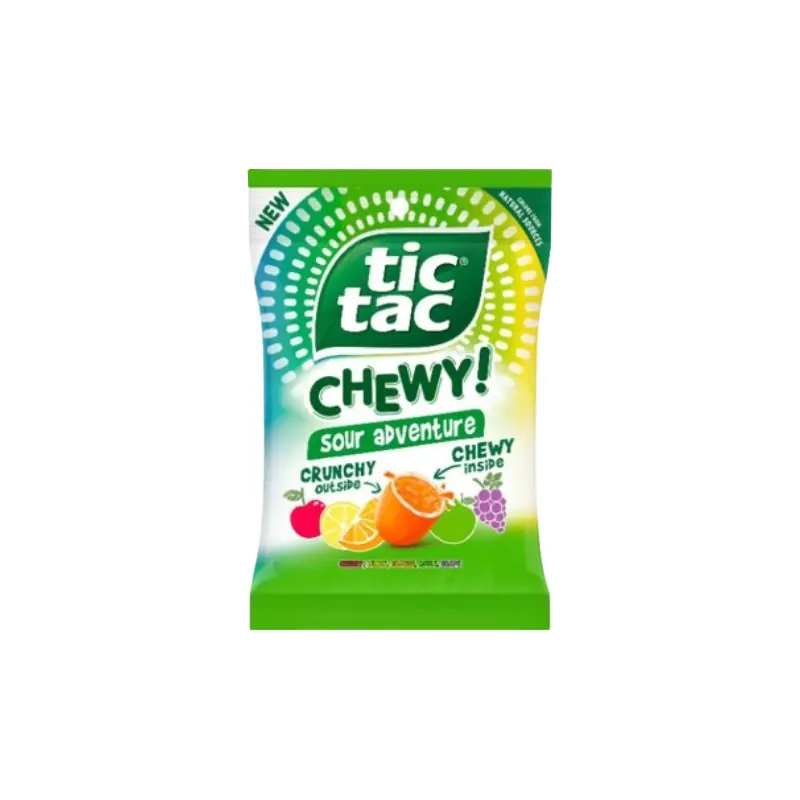 Tic Tac Chewy Sour Fruit Adventure 2.8 oz. Bag