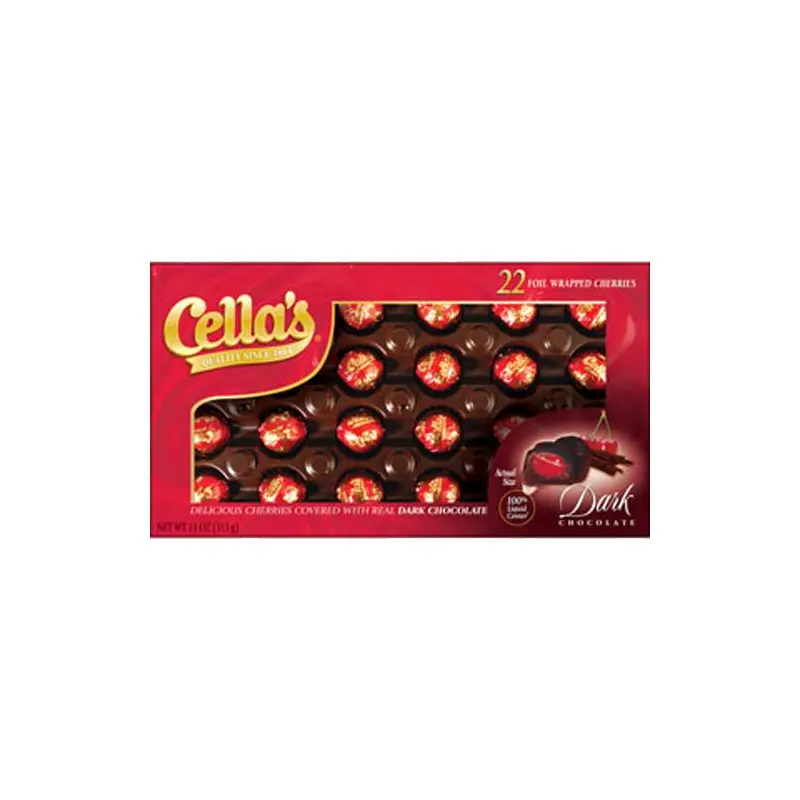 Cella's Foil Wrapped Dark Chocolate Covered Cherries - 11-oz. Box