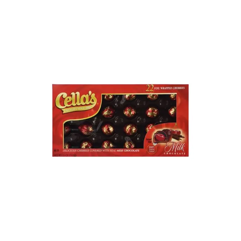 Cella's Foil Wrapped Milk Chocolate Covered Cherries - 11-oz. Box