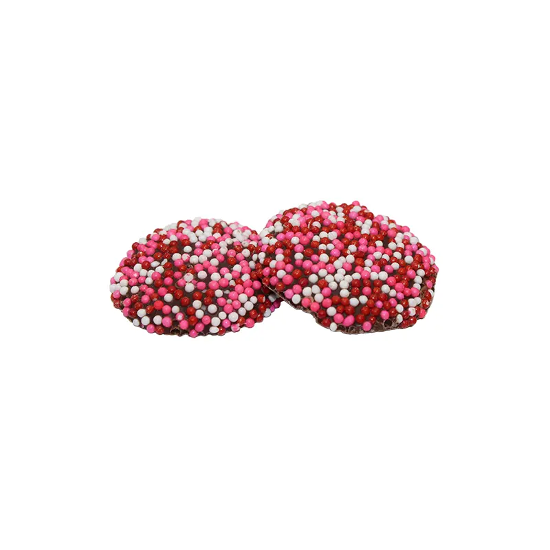 Dark Chocolate Valentine's Maxi Nonpareils 2 lb. Bulk Bag