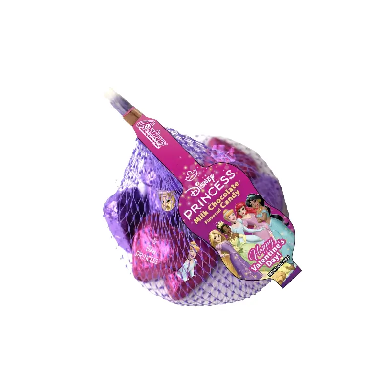 Disney Princess Foil Hearts 3 oz. Mesh Bag